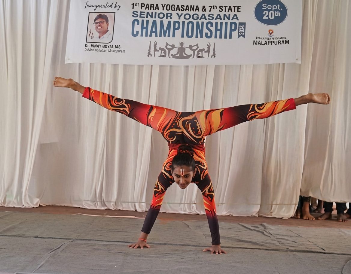 Deekshitha Das A Wins Two Gold Medals at State Yogasana Championship
