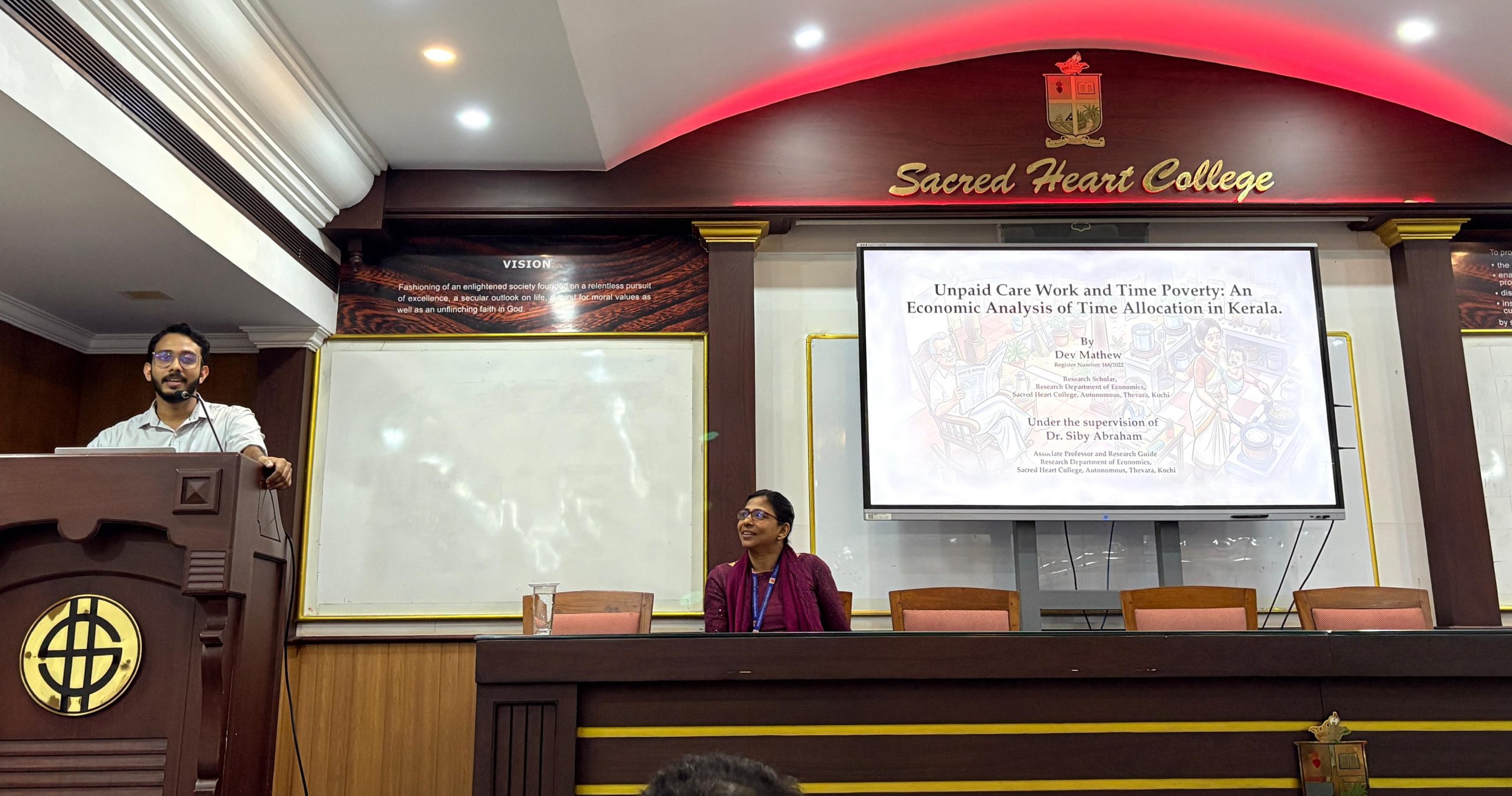 A Pre-Ph.D. presentation by research scholar Mr Dev Mathew