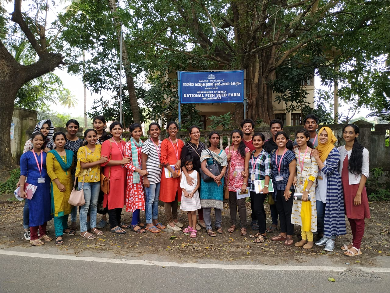 Field visit at National Fish Seed Farm at Malampuzha, Palakkad