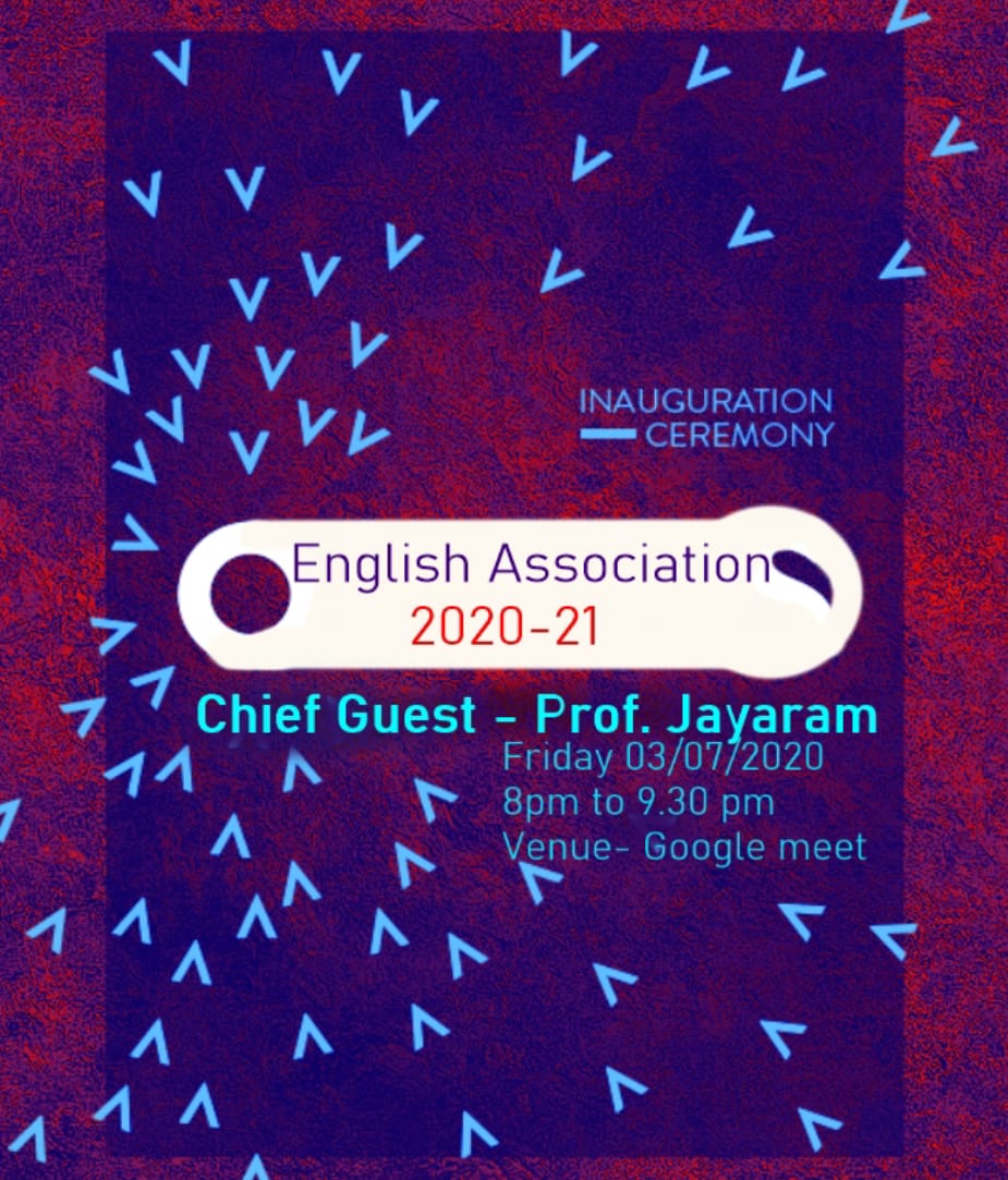 English Association Inauguration 2020 July 3rd