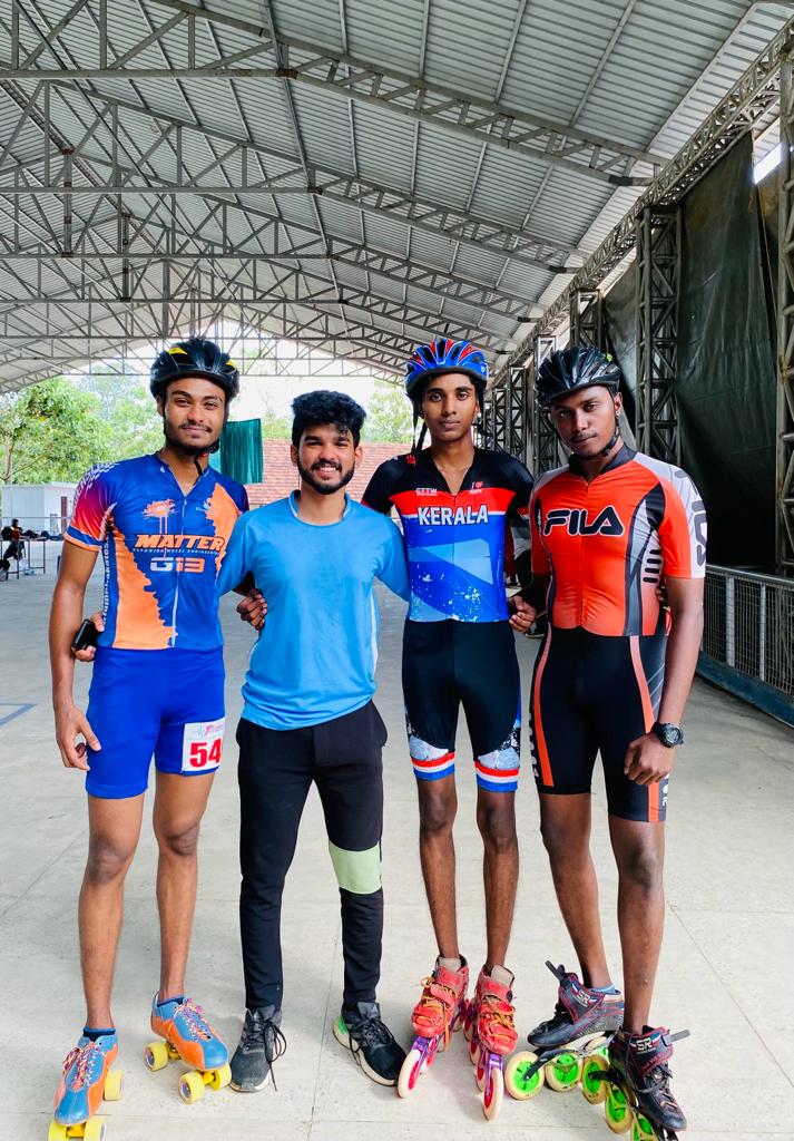 M G UNIVERSITY ROLLER SPORTS RUNNER UP