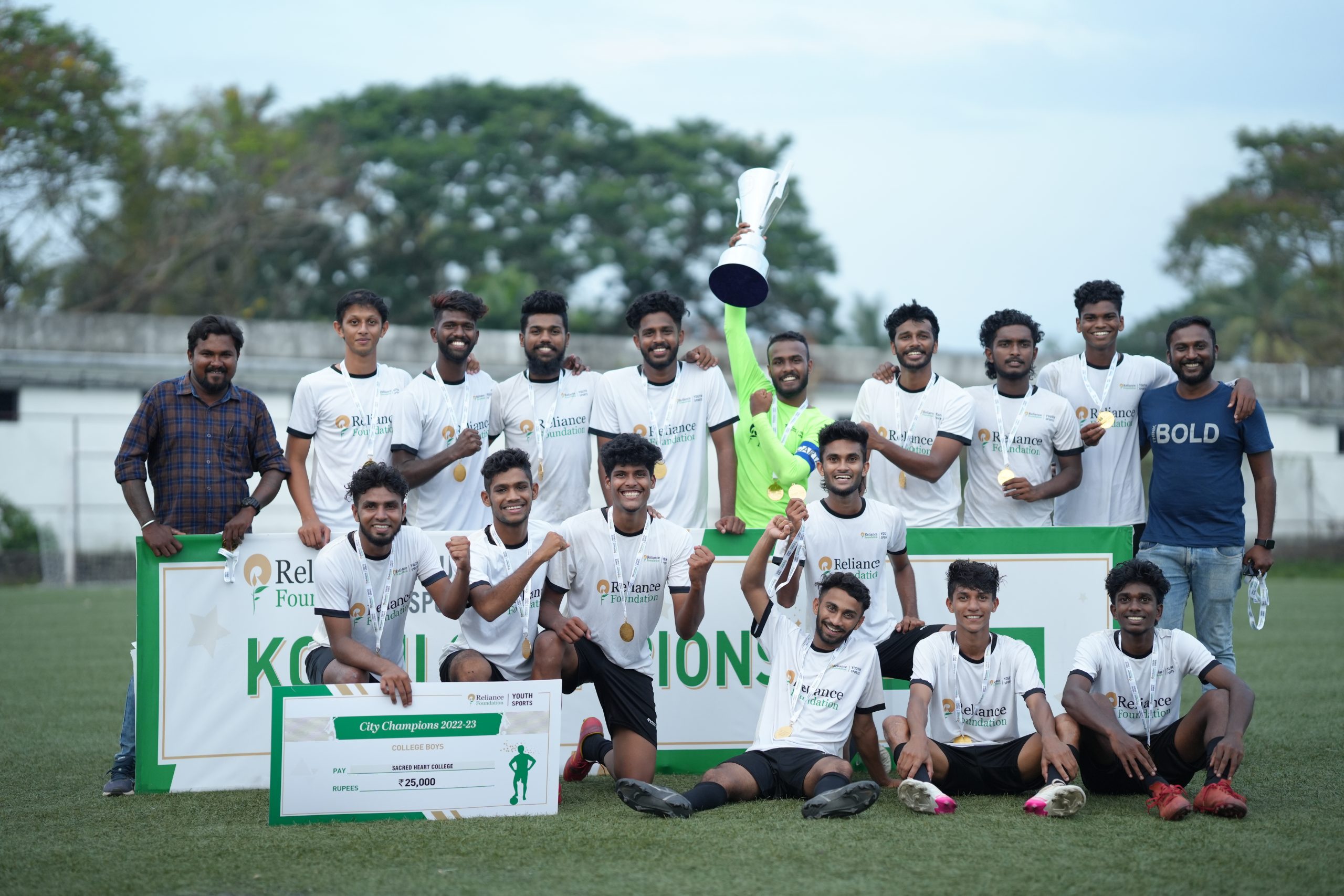 Reliance Foundation Youth Sports College Men Champions