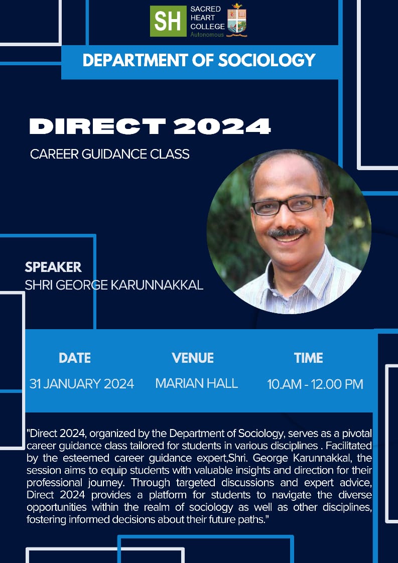 Sacred Heart College, Thevara DIRECT 2024 CAREER GUIDANCE CLASS