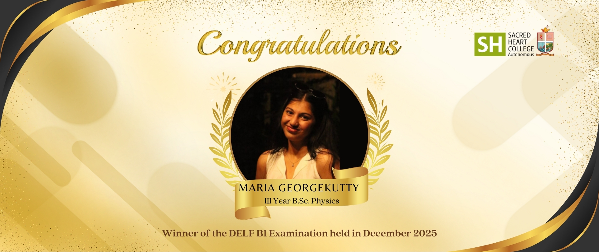 Maria Georgekutty Secures Top Honours in DELF B1 Examination (December 2025)