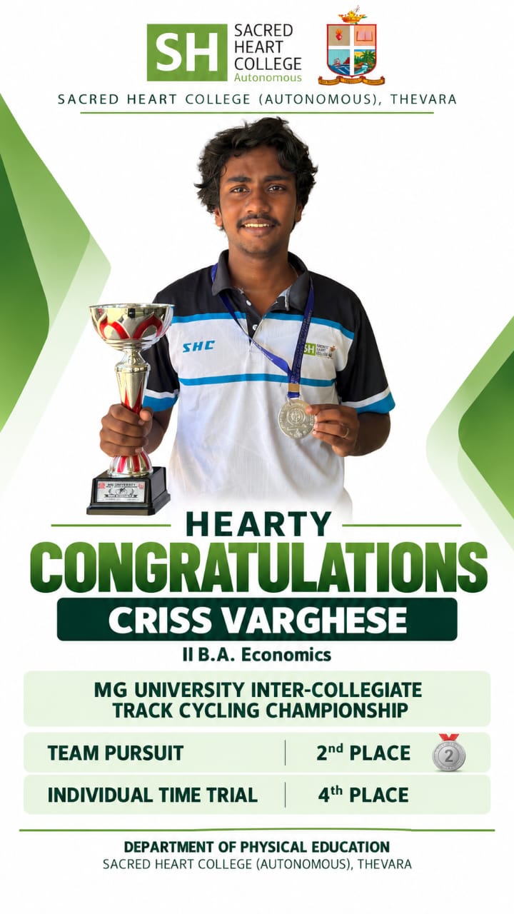 Sacred Heart College Men’s Team Secures Runner-Up Position in MG University Track Cycling Championship (2)