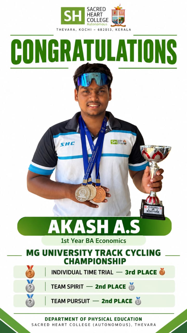Sacred Heart College Men’s Team Secures Runner-Up Position in MG University Track Cycling Championship (3)