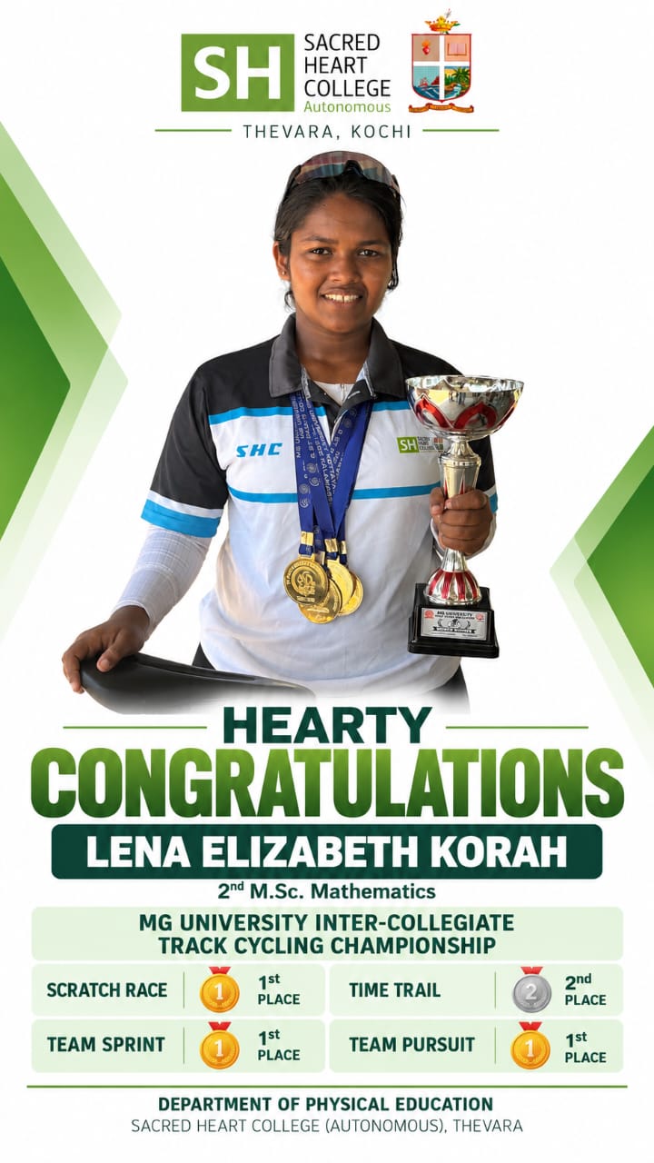 Sacred Heart College Women Cyclists Excel at M.G. University Track Cycling Championship (1)