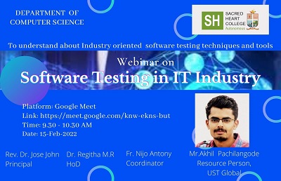 Webinar on Software Testing