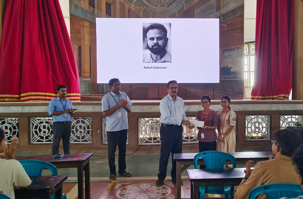 Second prize in Interdepartmental Film Quiz Organised by Quiz Club.