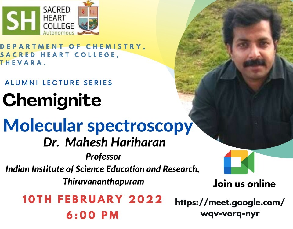 Alumni Lecture Series – Molecular Spectroscopy